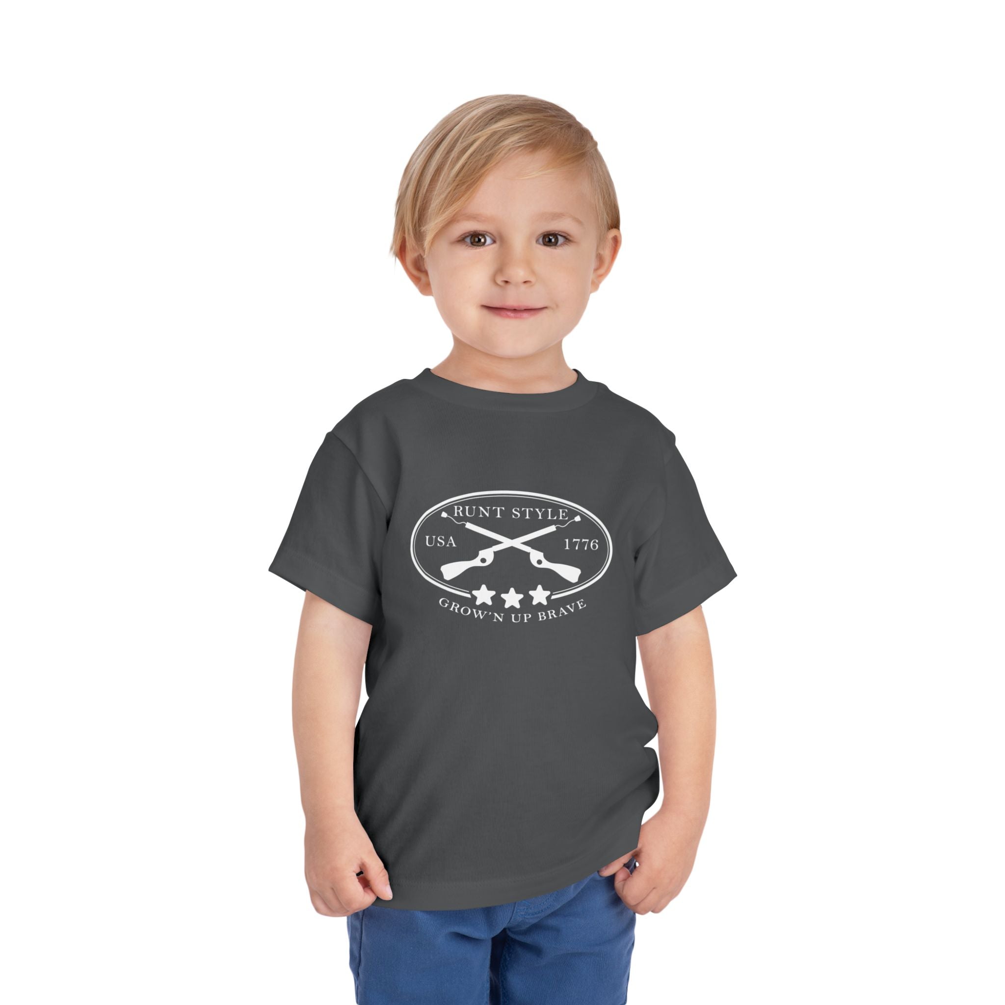 Mini Patriot “Runt Style” Kids T-Shirt – Growing Up Brave Edition