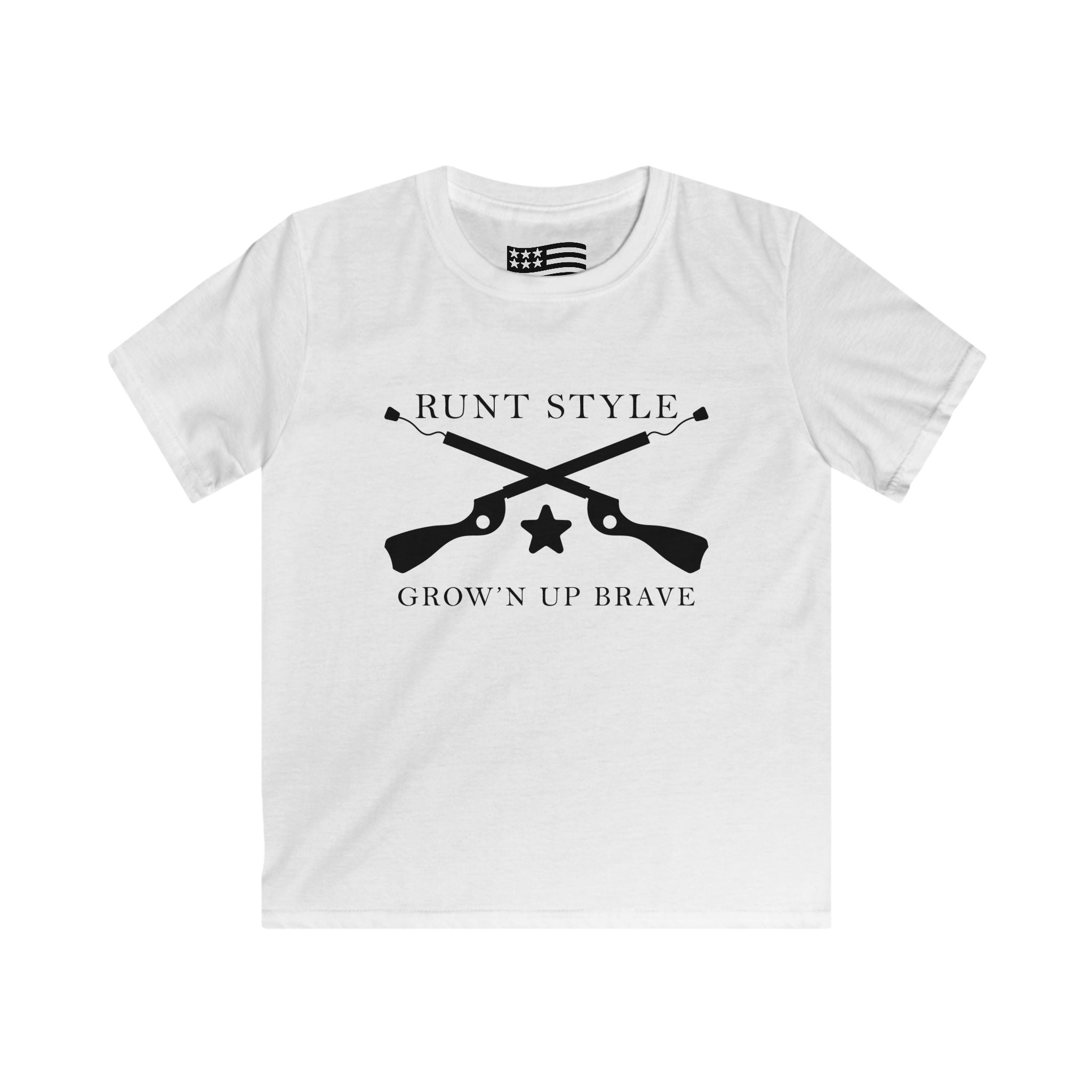 Proud Kids Patriot Shirt – Runt Style “Growing Up Brave” Edition